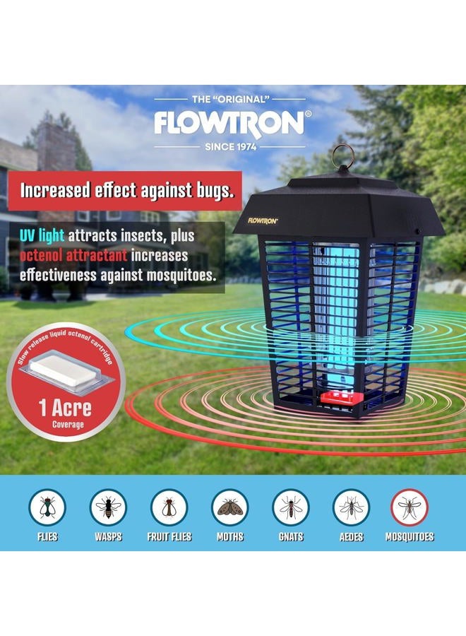 Flowtron Bug Zapper, 1 Acre of Outdoor Coverage with Powerful 40W Bulb & 5600V Instant Killing Grid, Electric Insect, Fly & Mosquito Zapper, Made in The USA - Image 3